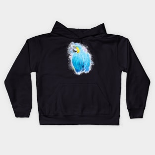 Parrot Bird Animal Wildlife Jungle Forest Nature Watercolor Kids Hoodie